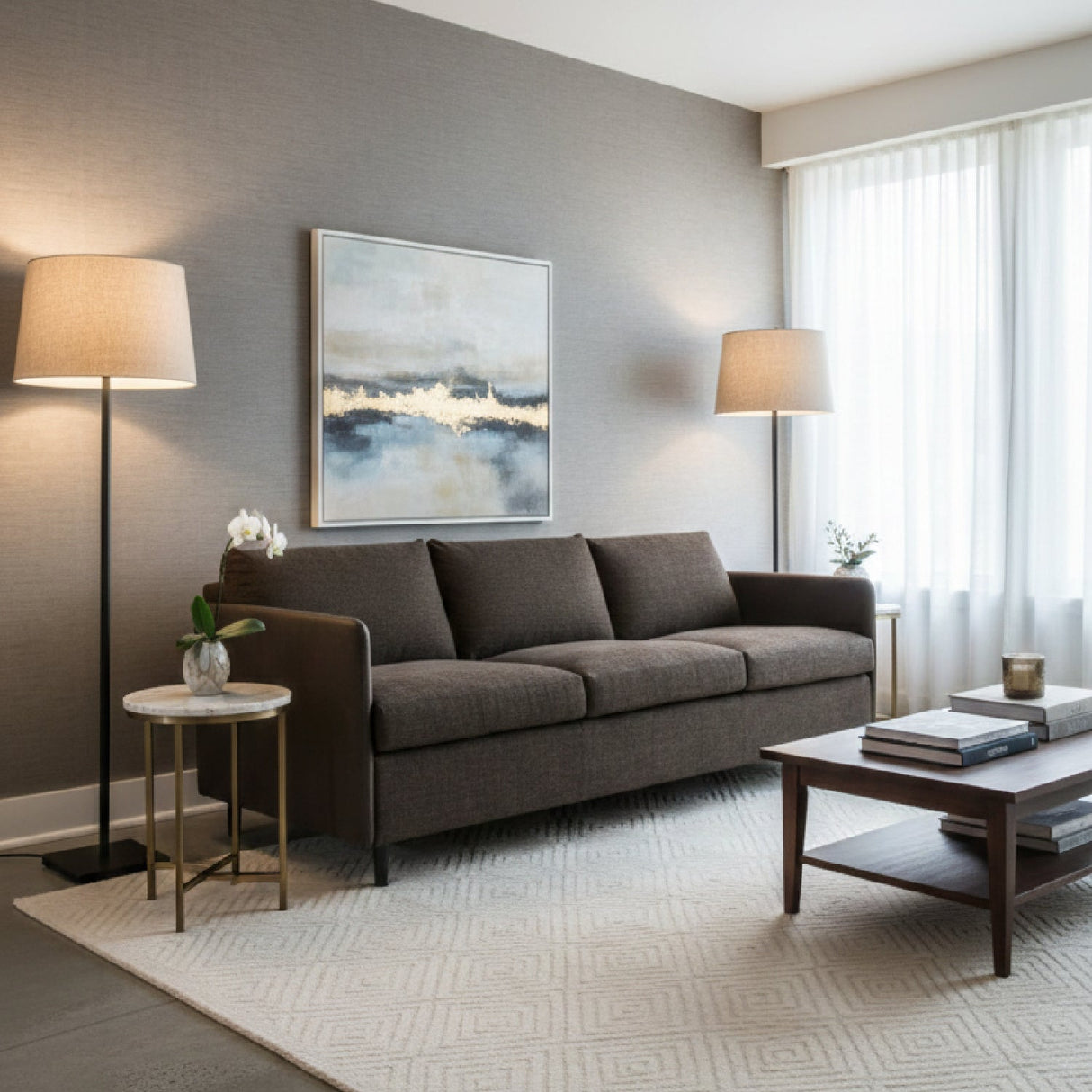 Modern European furniture - Leather Arm Sofa - www.oroa.com