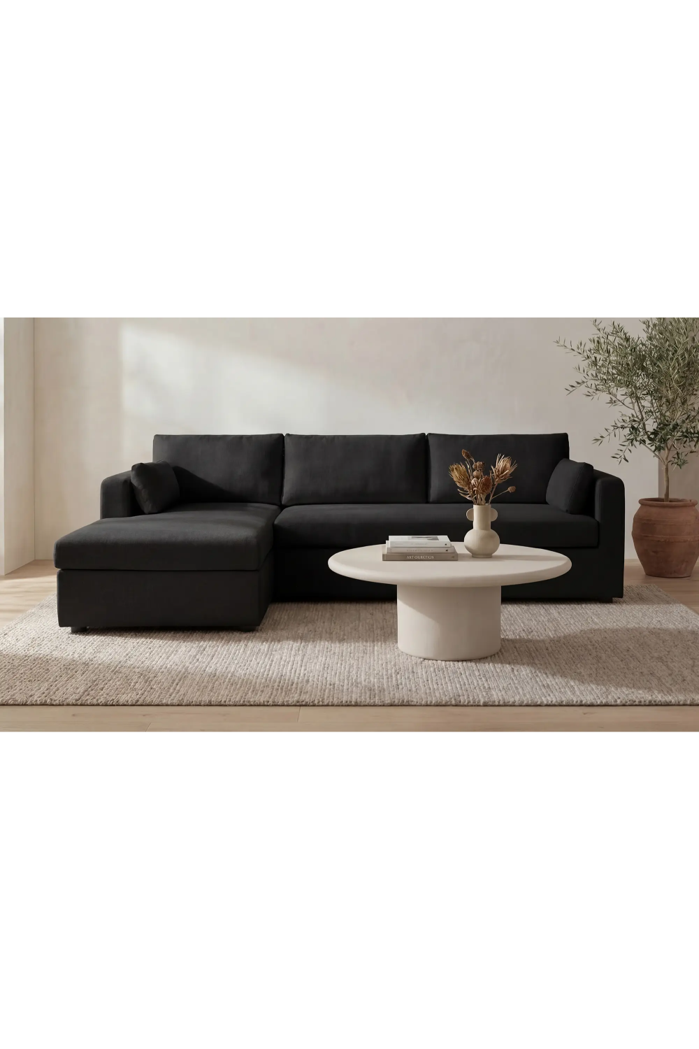 Sectional Sofa with Storage Chaise | Novi Living Burrow | Oroa.com