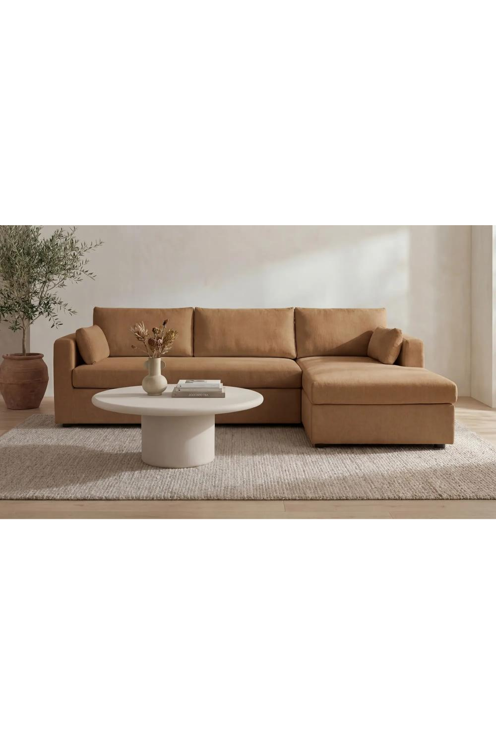 Sectional Sofa with Storage Chaise | Novi Living Burrow | Oroa.com