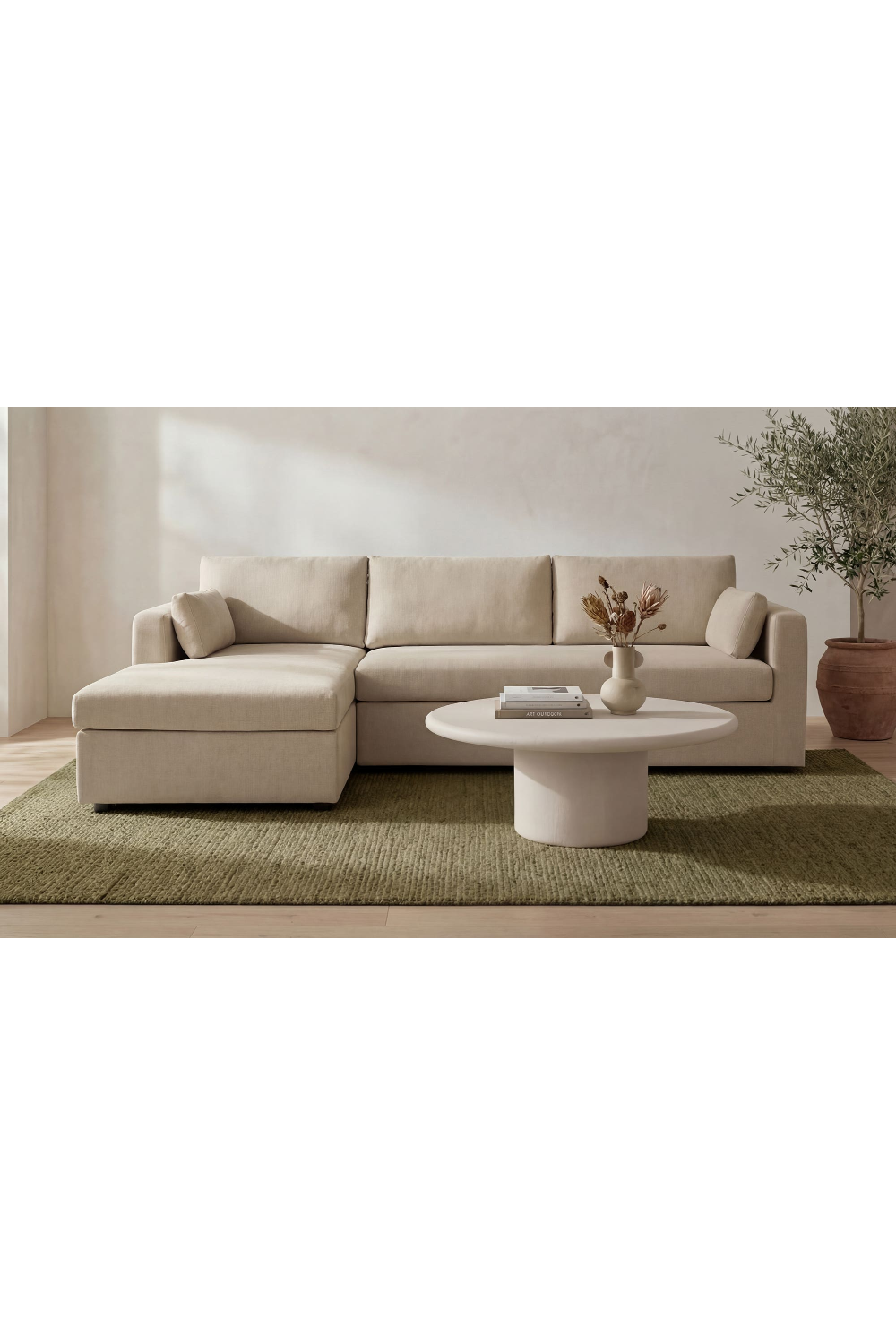 Modern European furniture - Sectional Sofa with Storage Chaise - www.oroa.com