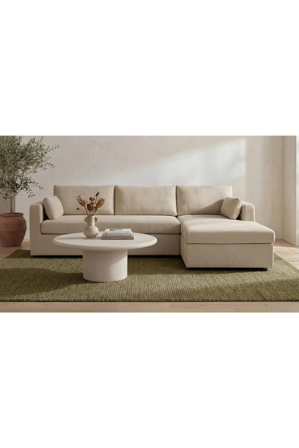 Modern European furniture - Sectional Sofa with Storage Chaise - www.oroa.com