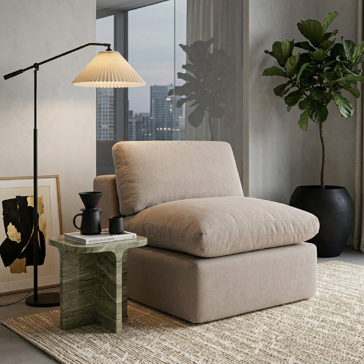 Modern European furniture - Modern Minimalist Slipper Chair - www.oroa.com