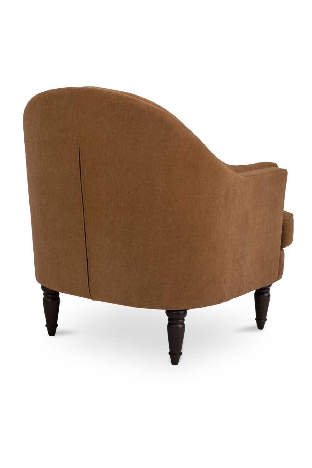 Modern European furniture -Tufted-Back Curved Accent Chair - www.oroa.com