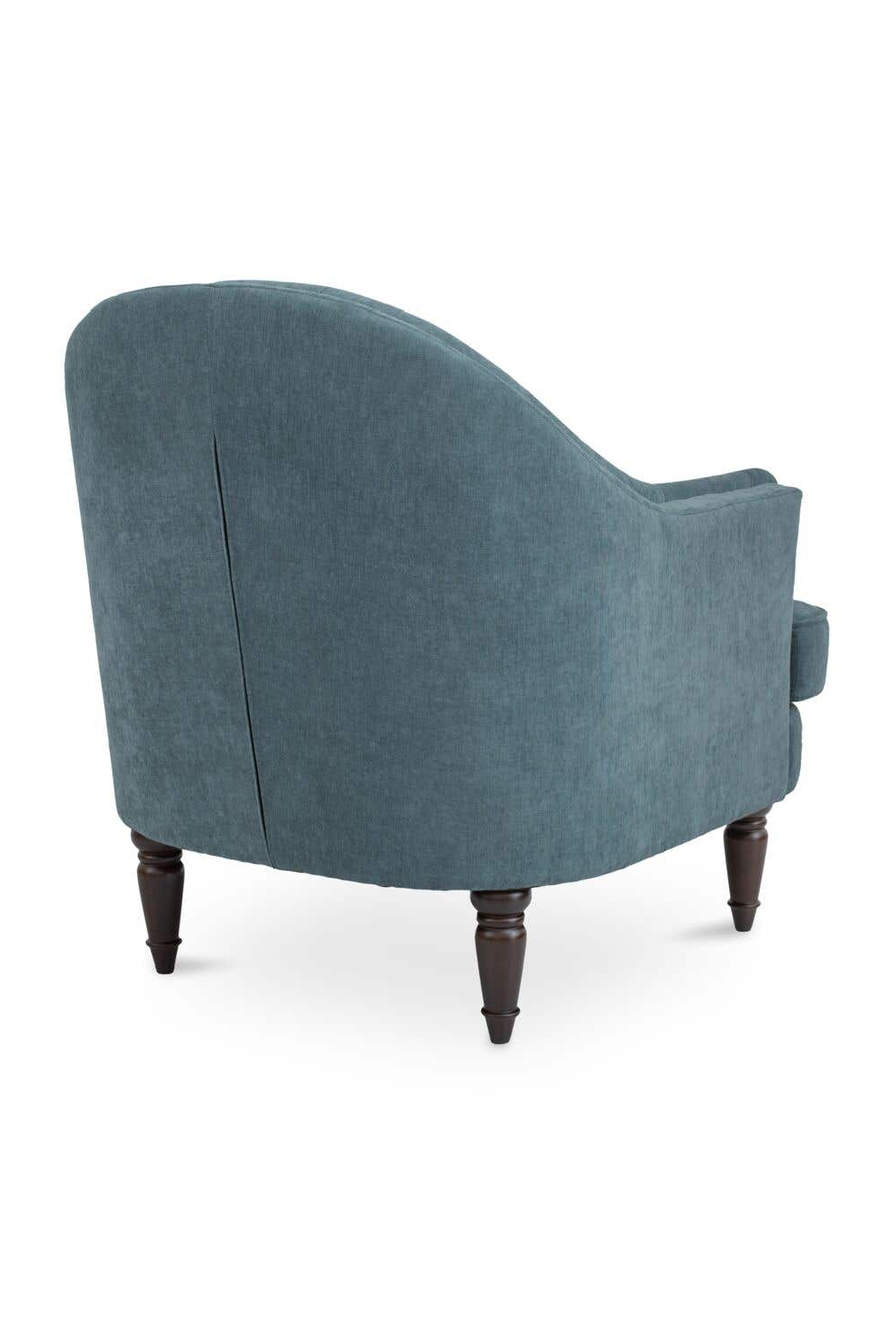 Modern European furniture -Tufted-Back Curved Accent Chair - www.oroa.com