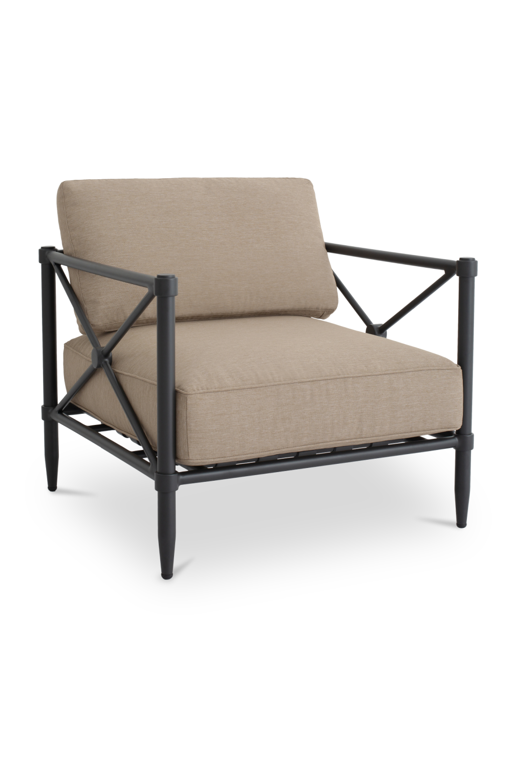 Modern European furniture - X-Framed Outdoor Accent Chair - www.oroa.com