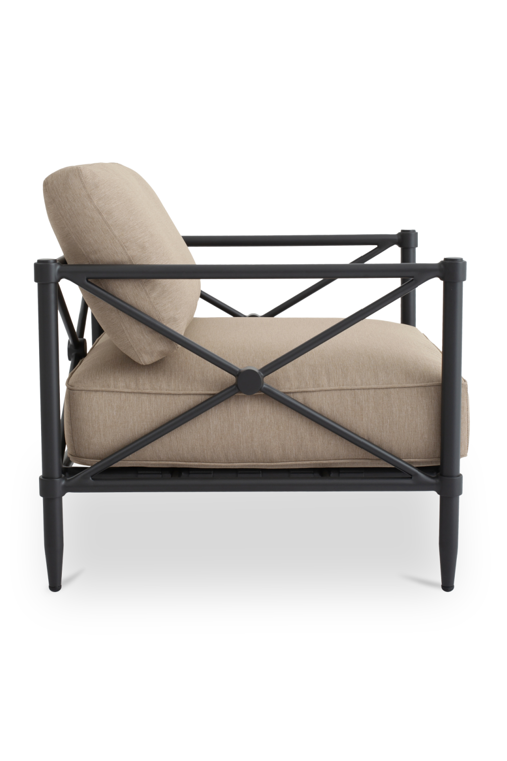 Modern European furniture - X-Framed Outdoor Accent Chair - www.oroa.com