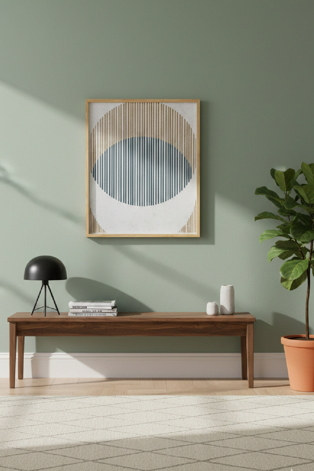 Modern European furniture - Circular Outline Art Print - www.oroa.com