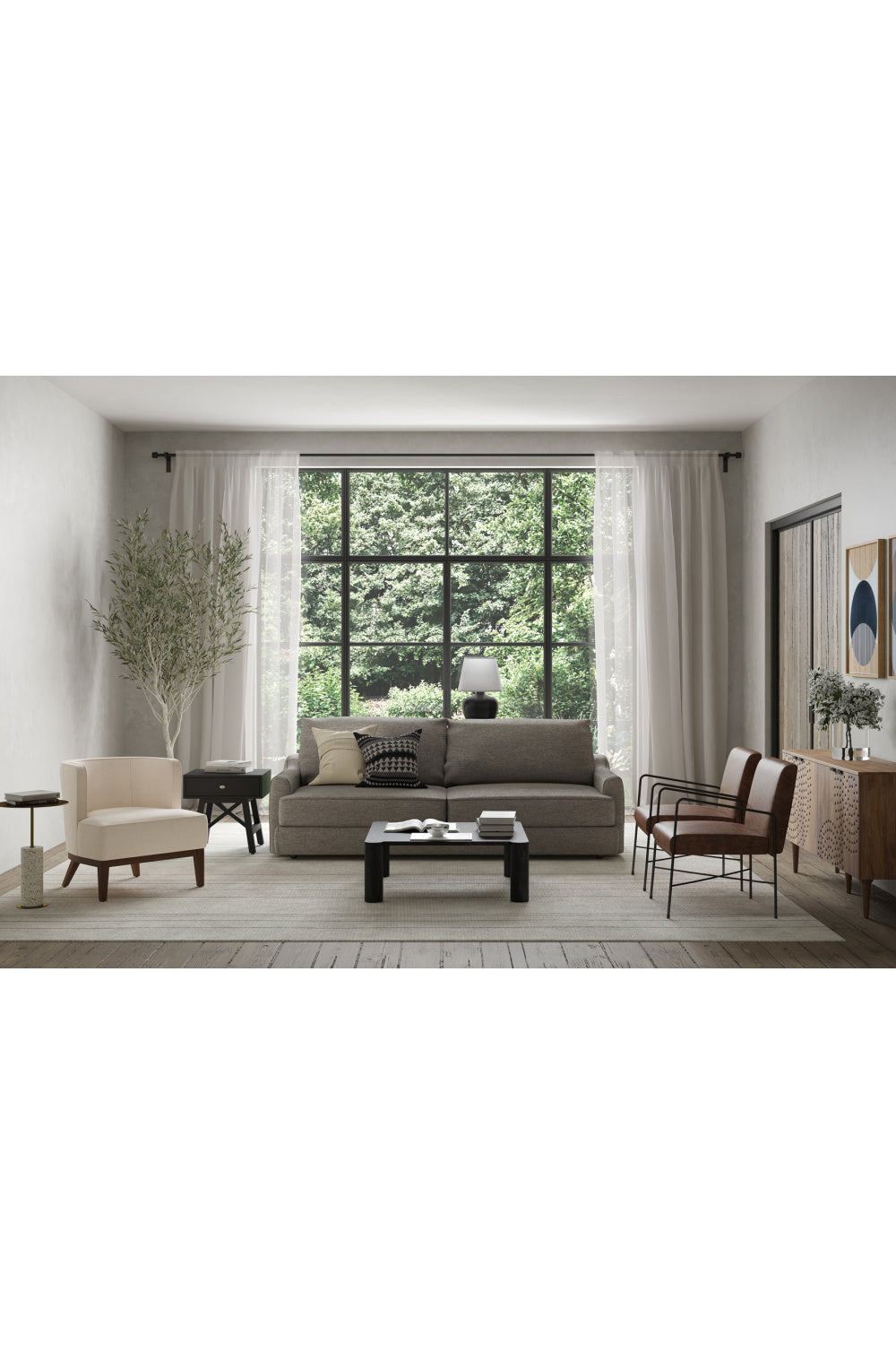 Modern European furniture - Circular Outline Art Print - www.oroa.com