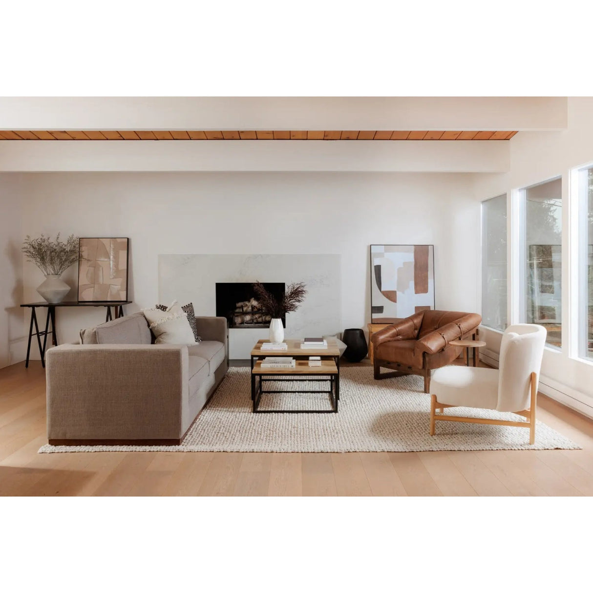 Modern European furniture - Modern Abstract Framed Painting - www.oroa.com