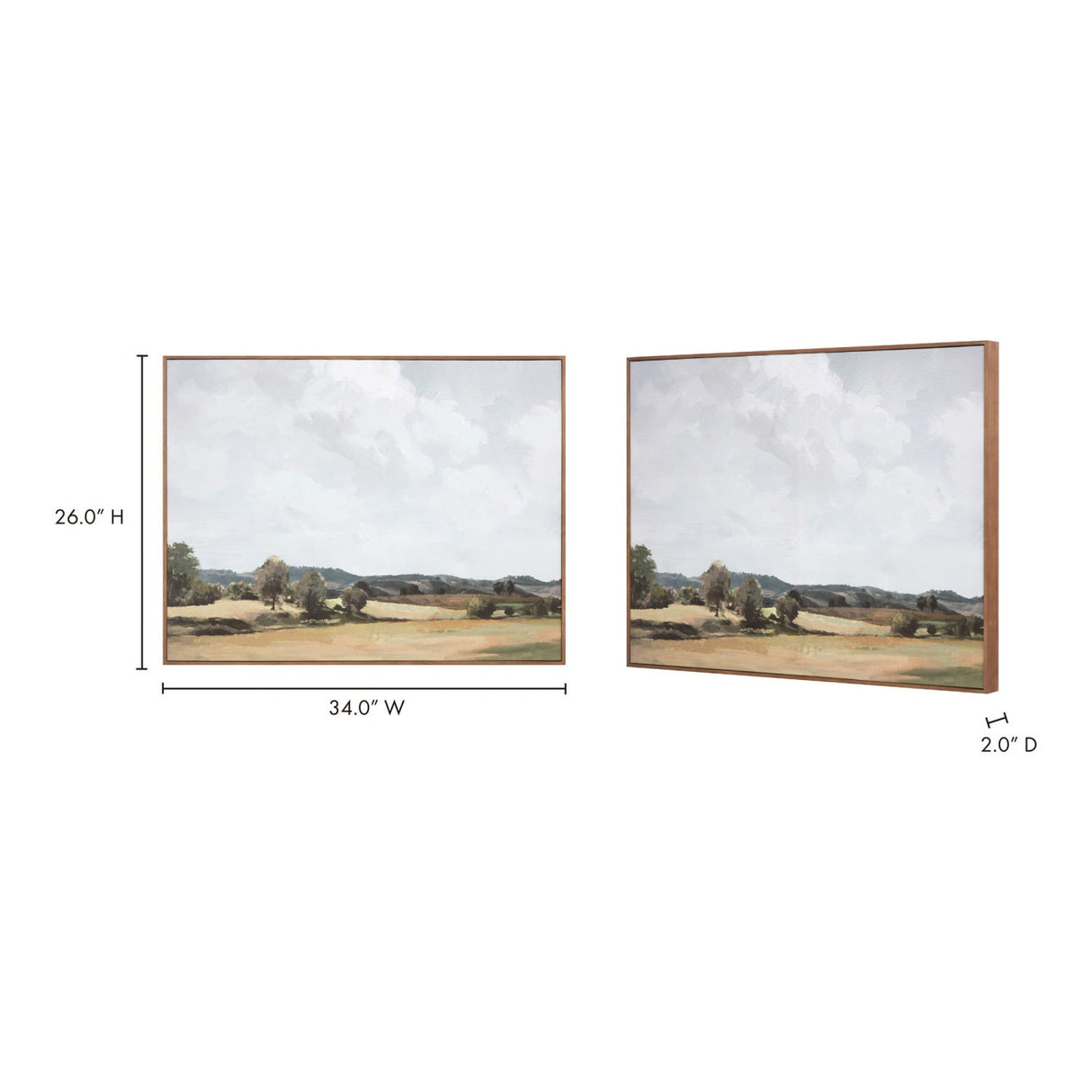 Modern European furniture - Rural Landscape Framed Painting - www.oroa.com