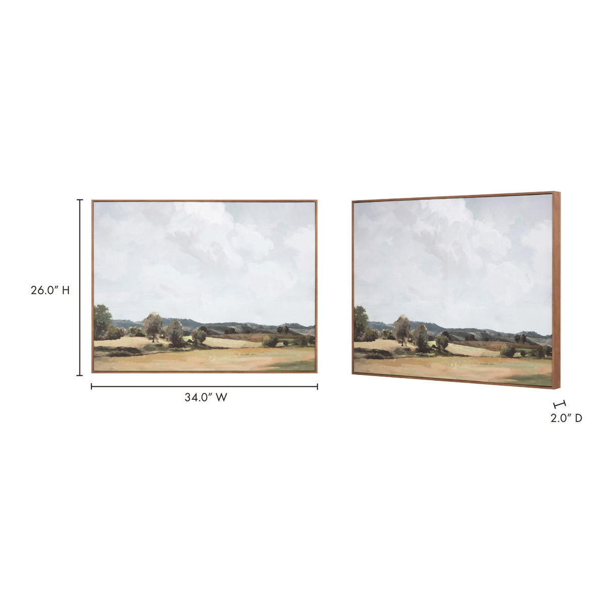 Modern European furniture - Rural Landscape Framed Painting - www.oroa.com