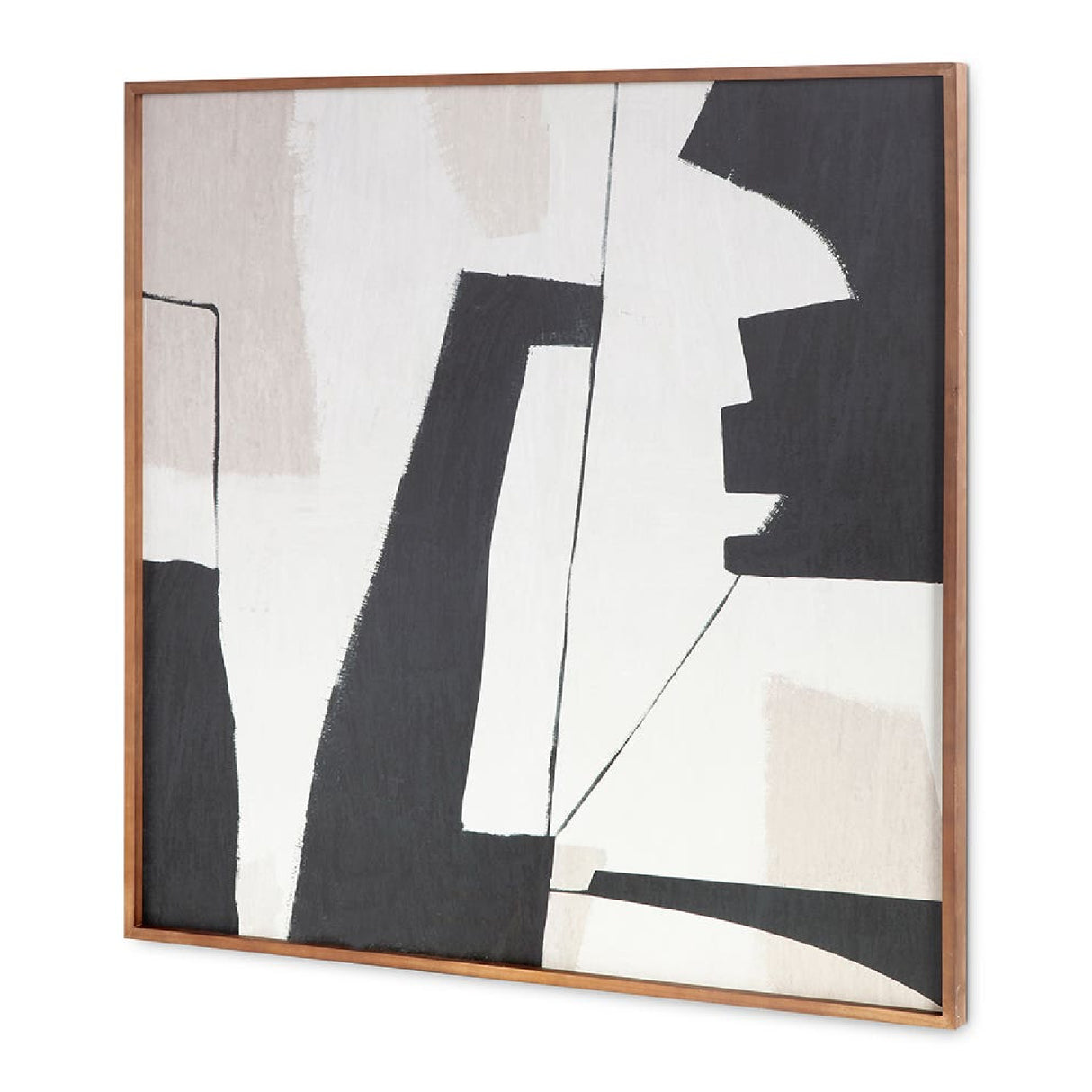 Modern European furniture - Abstract Shapes Framed Painting - www.oroa.com