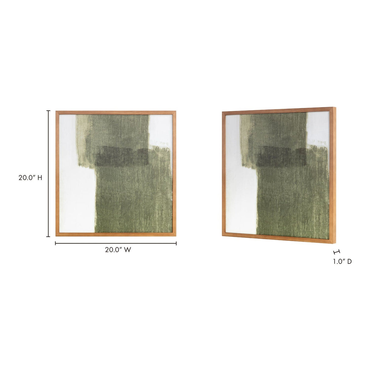 Modern or European furniture - Earthy Green Framed Painting - link to oroa.com