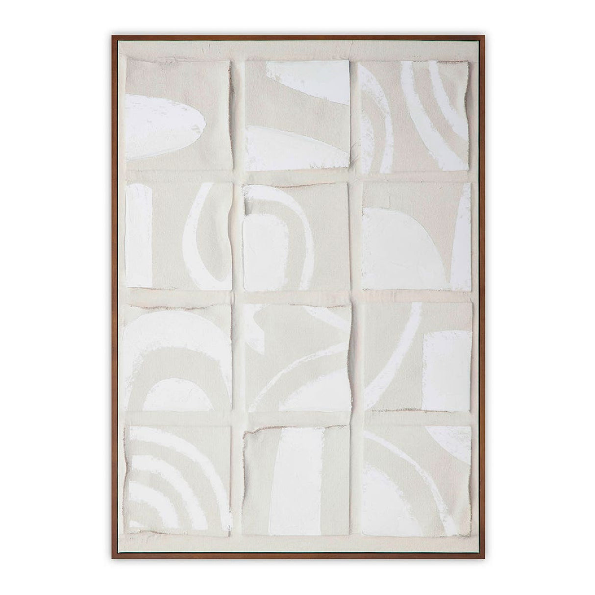 Gray Drid-Pattern Art Print | Novi Living Unfold | Oroa.com