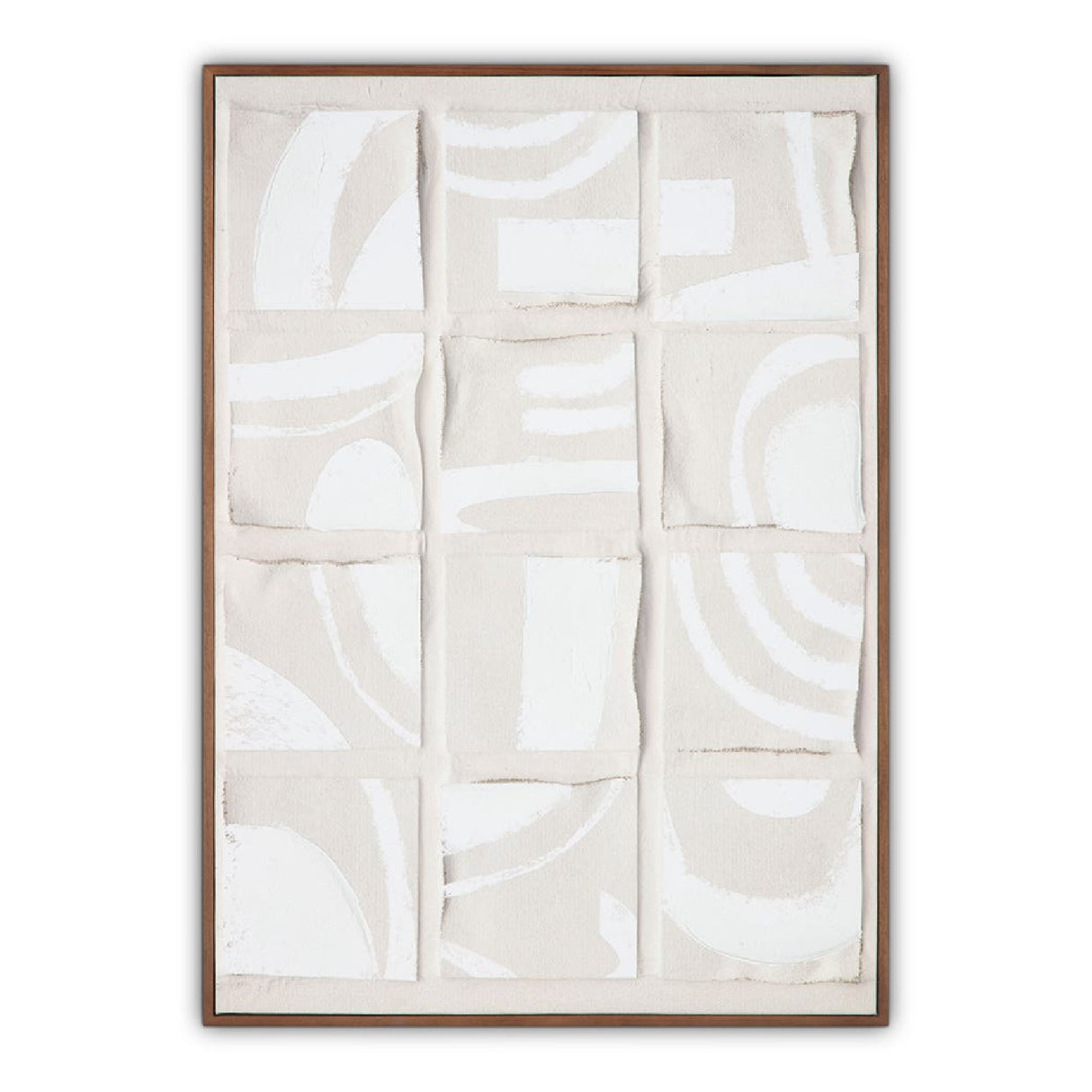 Gray Drid-Pattern Art Print | Novi Living Unfold | Oroa.com