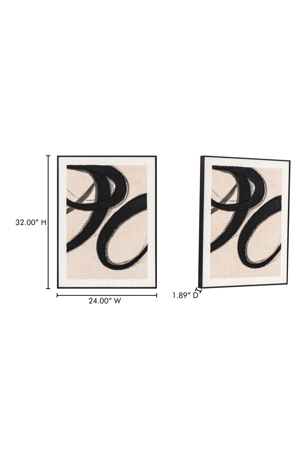 Modern European furniture - Twisted Brush Strokes Painting - www.oroa.com
