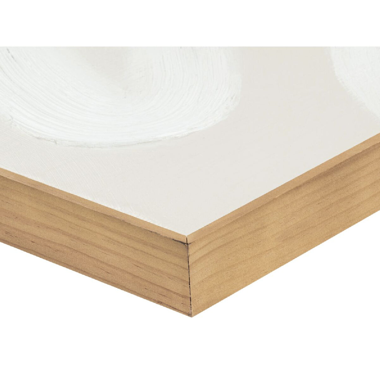 Modern European furniture - Abstract White Brush Strokes Painting - www.oroa.com