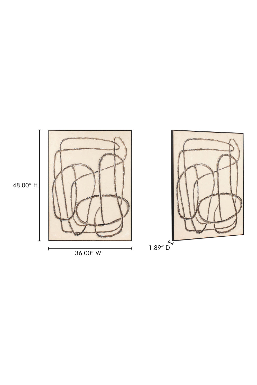 Modern European furniture - Whimsical Brush Strokes Painting - www.oroa.com