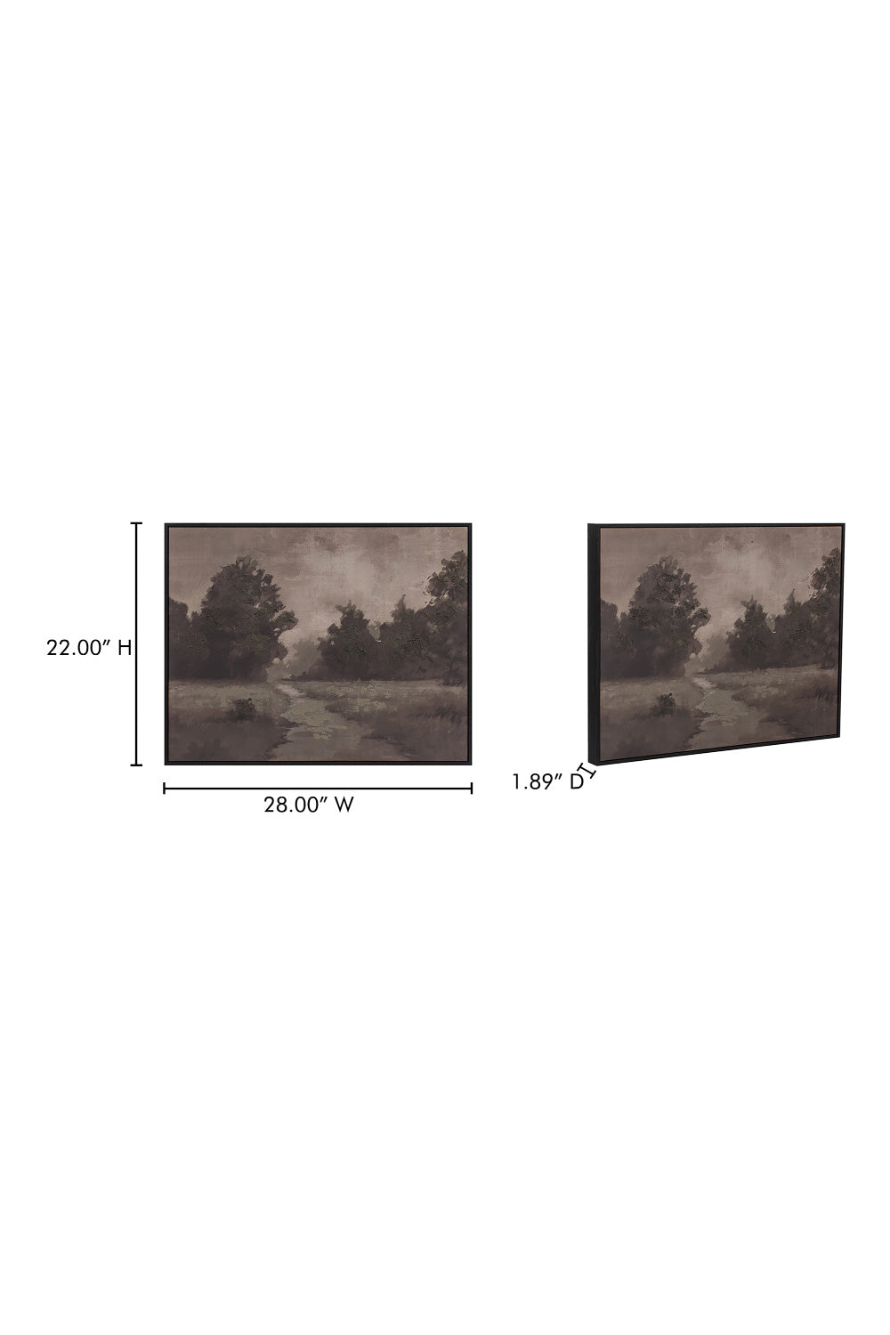 Modern European furniture - Blurry Woodlands Painting - www.oroa.com
