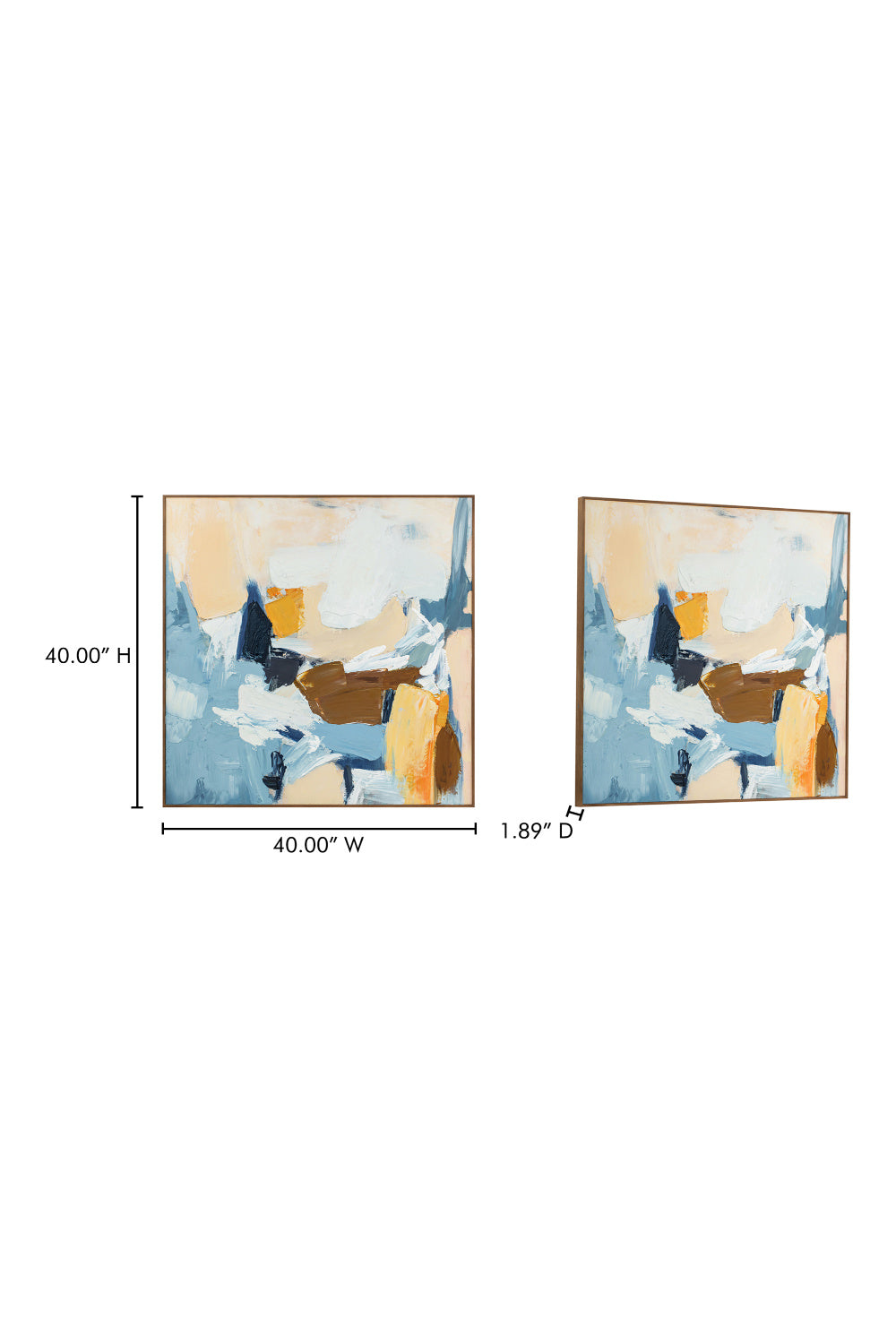 Modern European furniture - Pastel Toned Abstract Painting - www.oroa.com