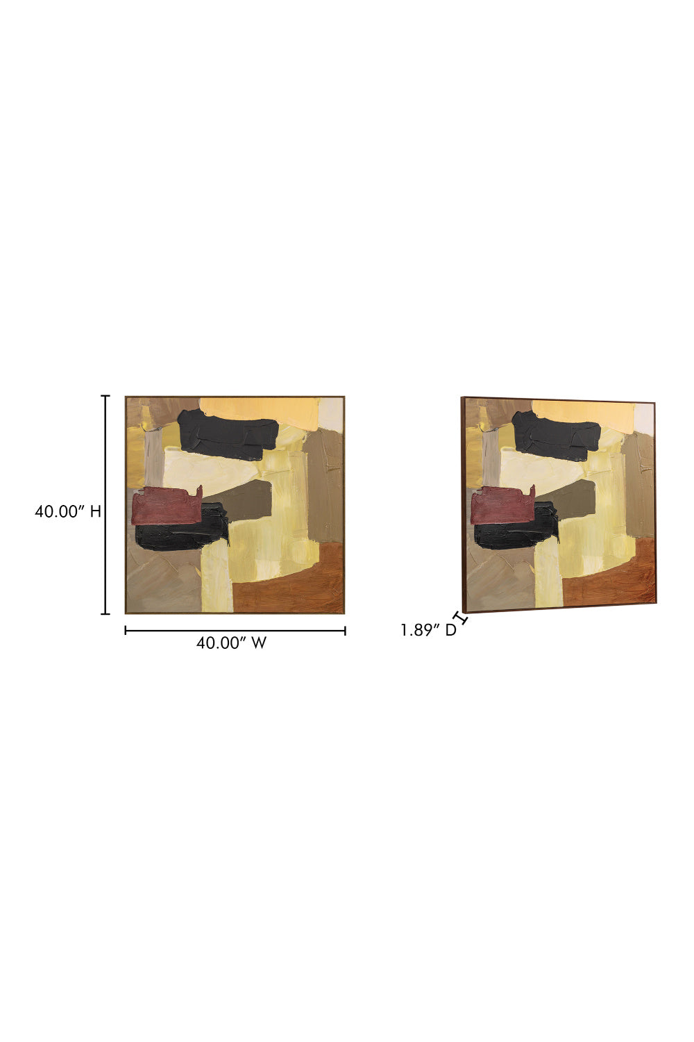 Modern European furniture - Neutral Palette Abstract Painting - www.oroa.com