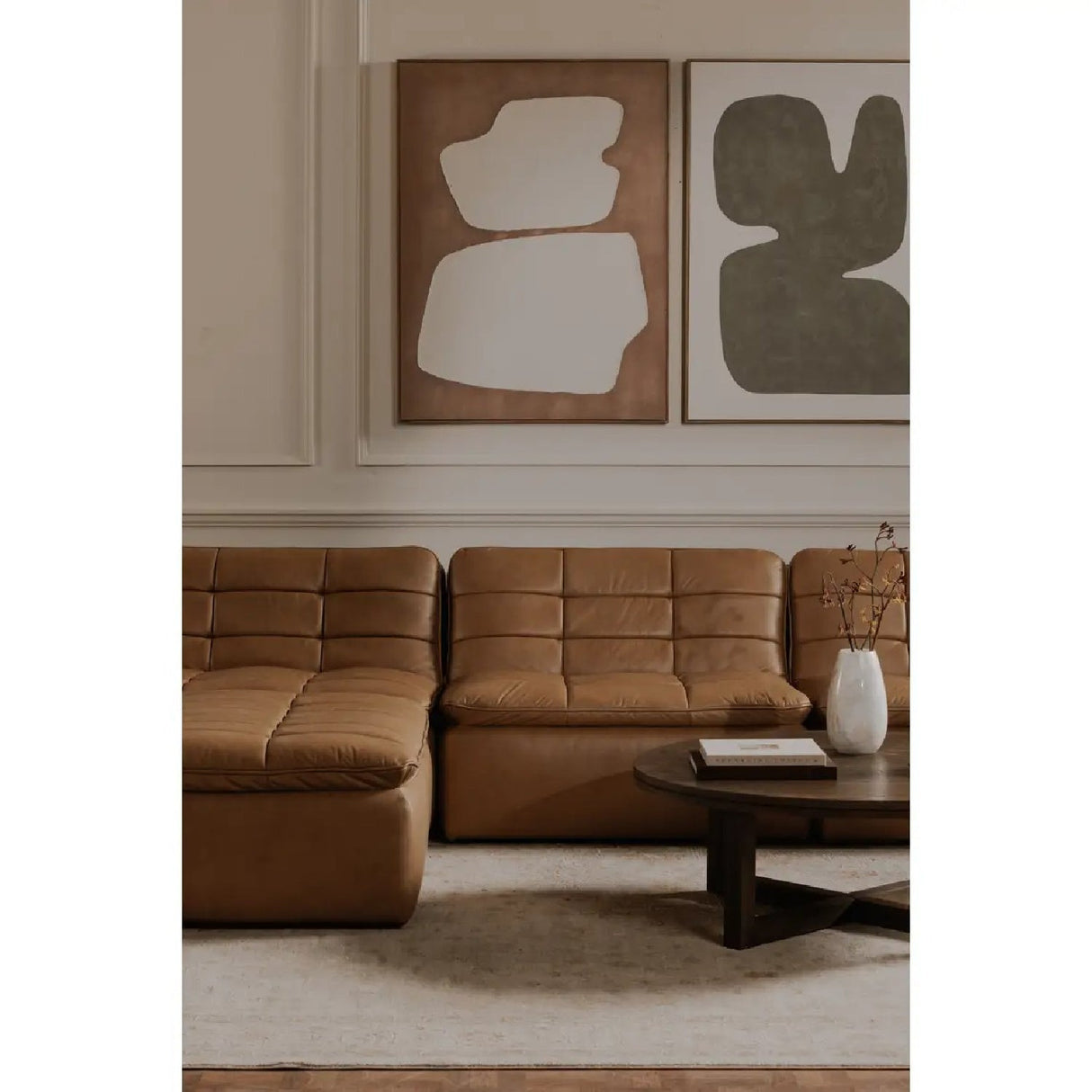 Modern European furniture - Green Abstract Framed Painting - www.oroa.com