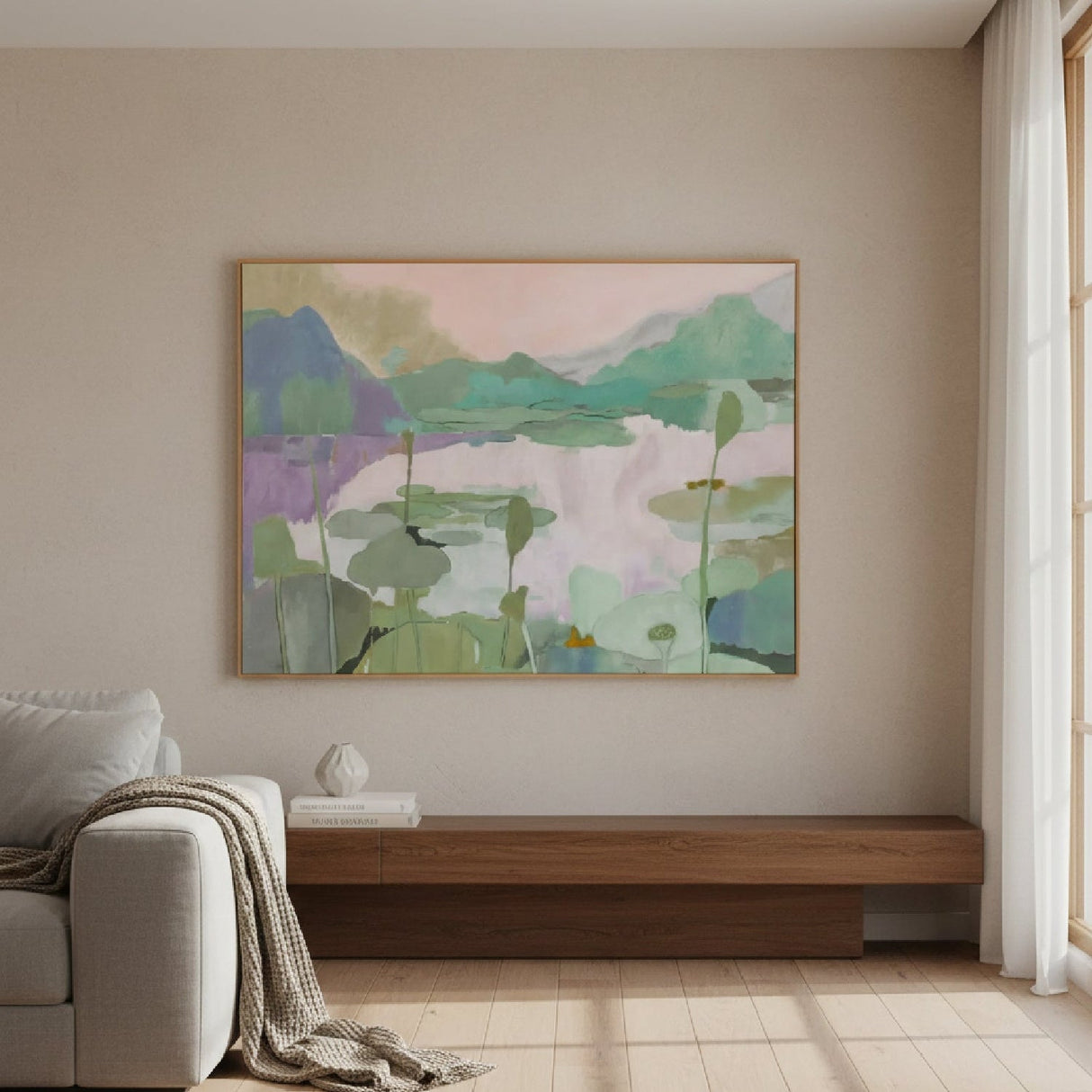 Modern European furniture - Pastel Landscape Framed Painting - www.oroa.com