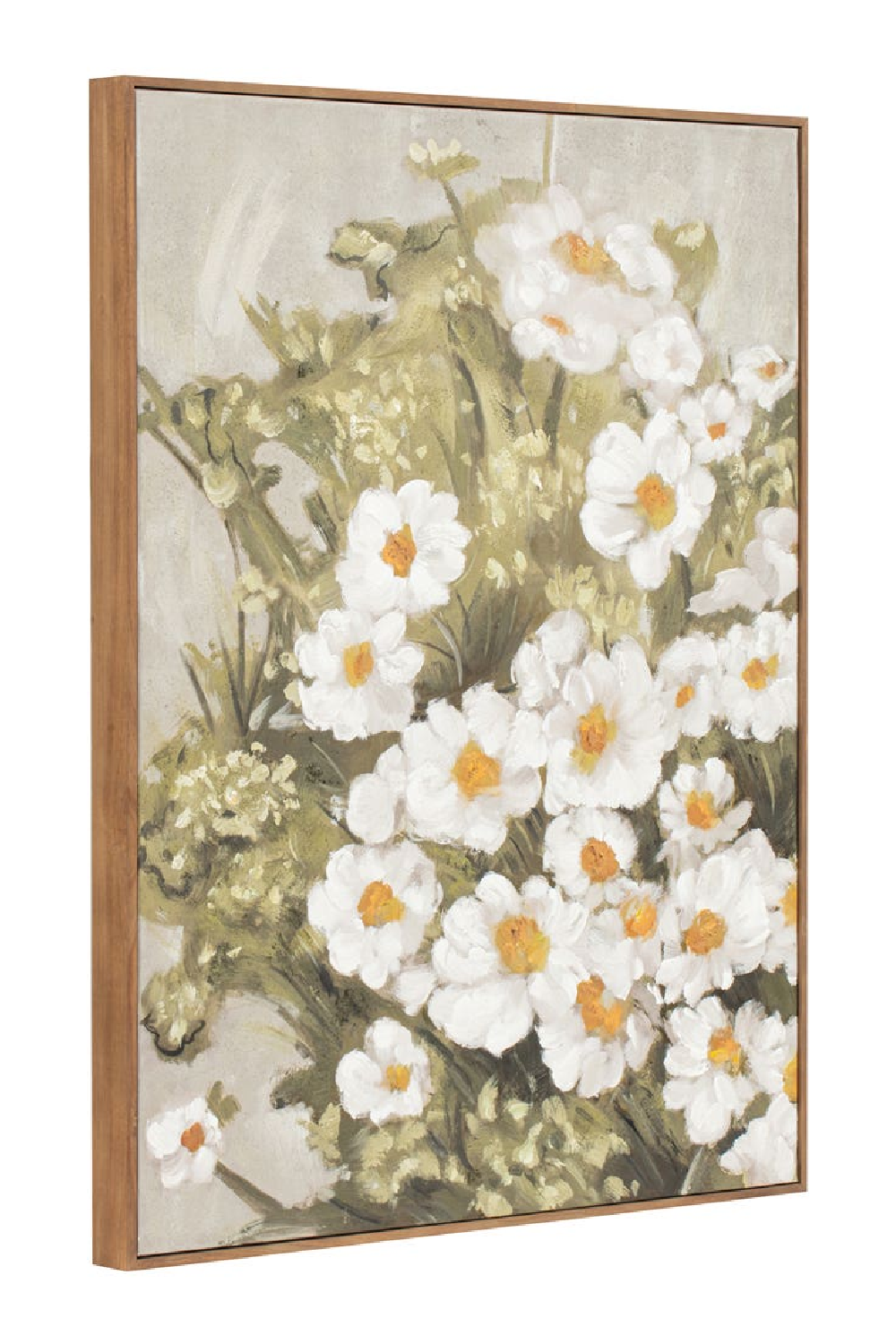 White Blooms Framed Painting | Novi Living Wildflowers | Oroa.com