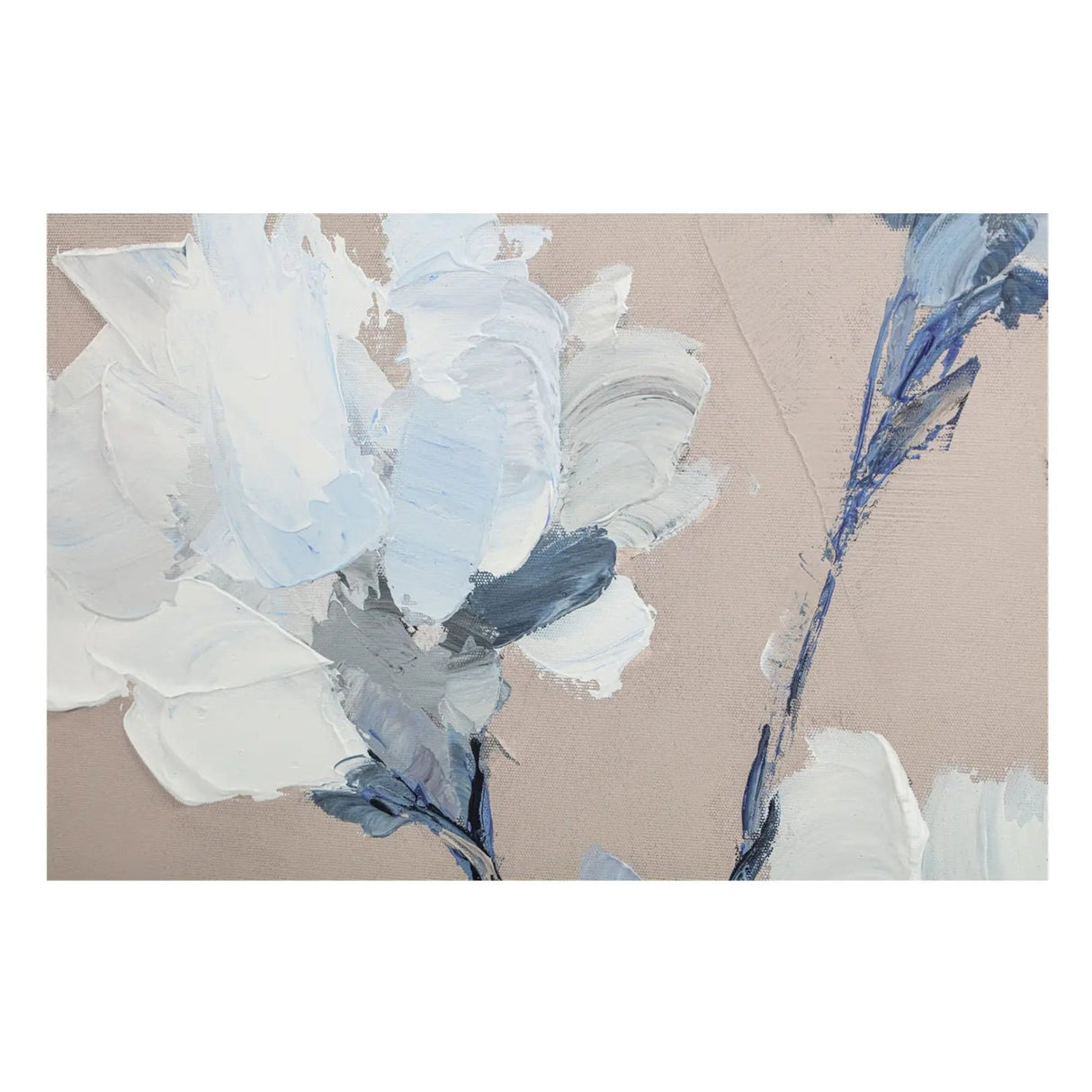 Modern European furniture - White Floral Framed Painting - www.oroa.com