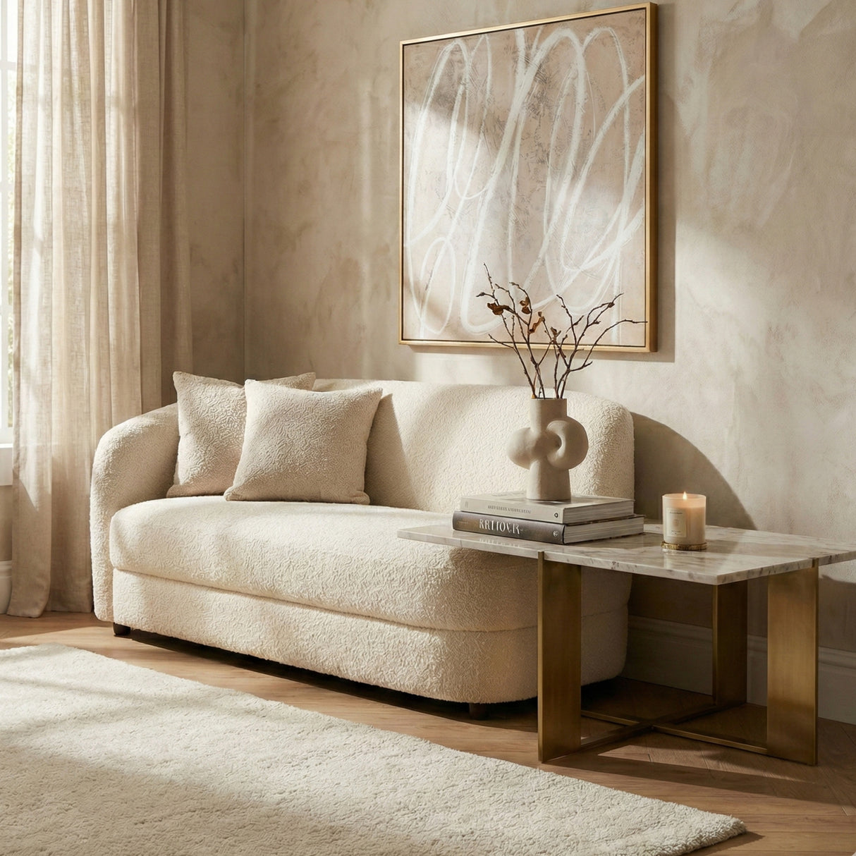 Spiral Scribble Framed Painting | Novi Living Ever | Oroa.com