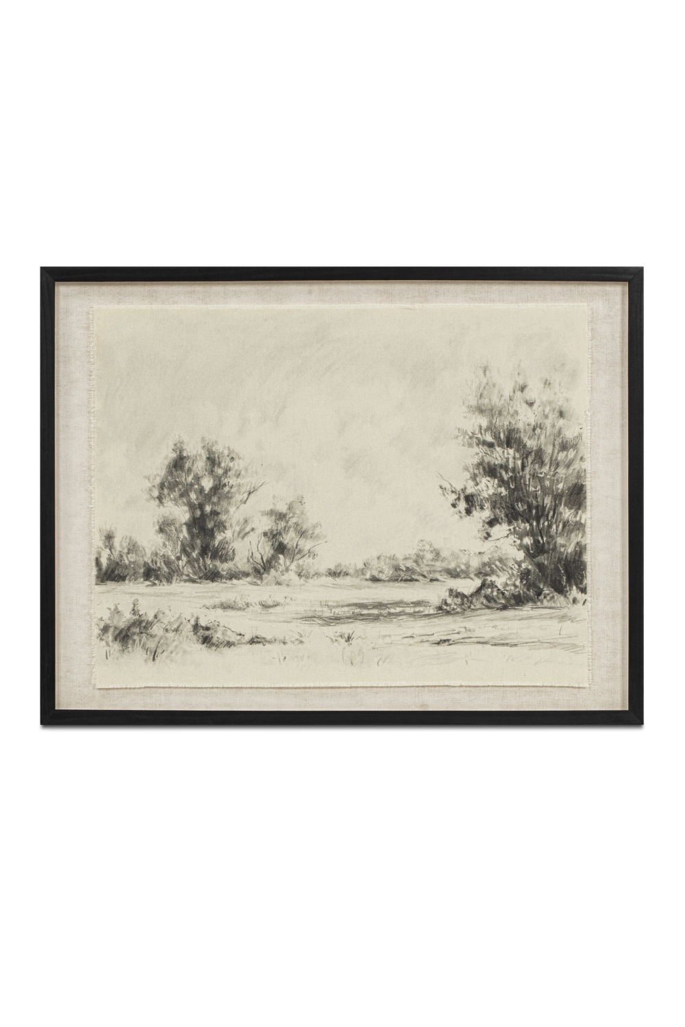 Modern European furniture - Landscape Sketch Print on Linen - www.oroa.com