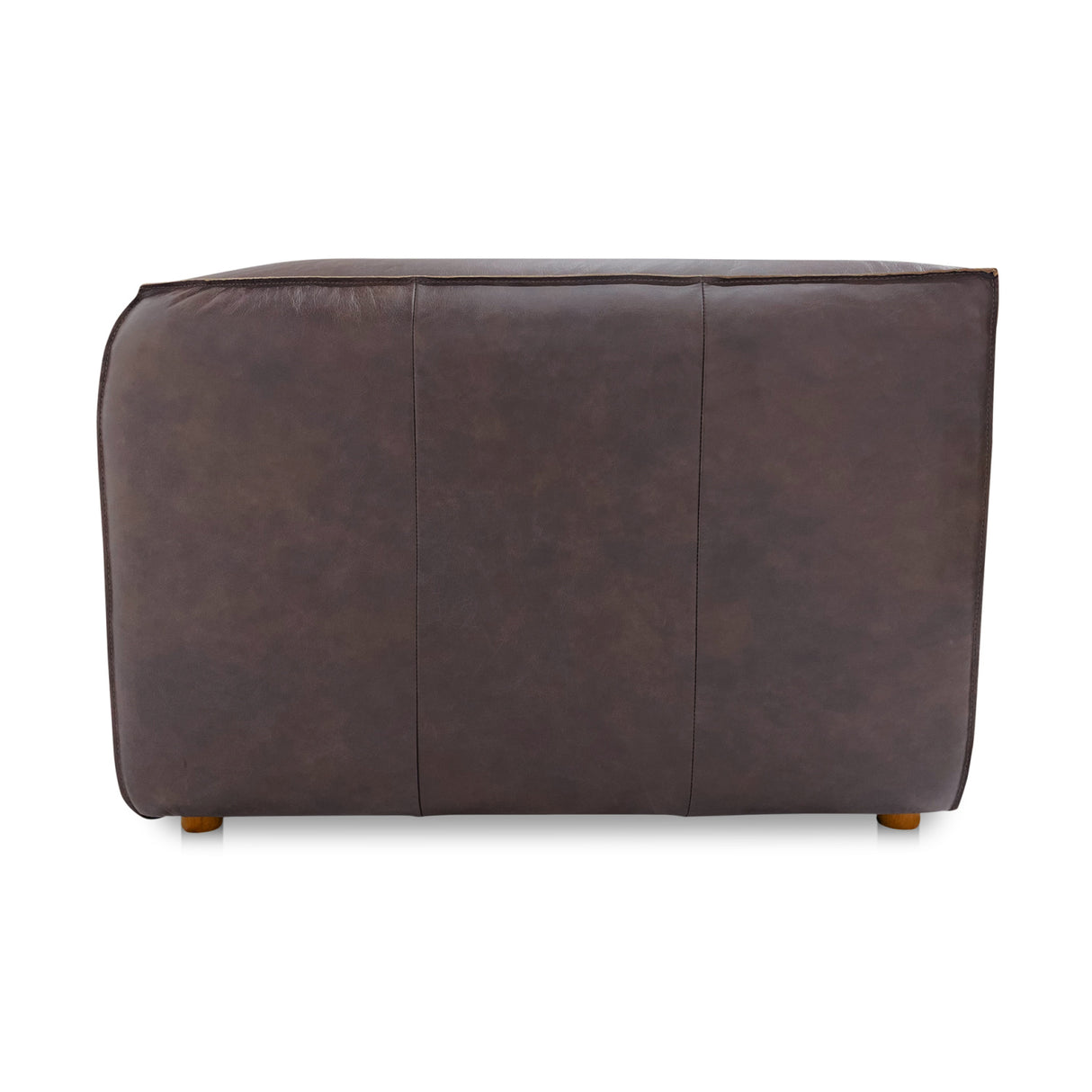 Modern European furniture - Brown Leather Corner Chair - www.oroa.com