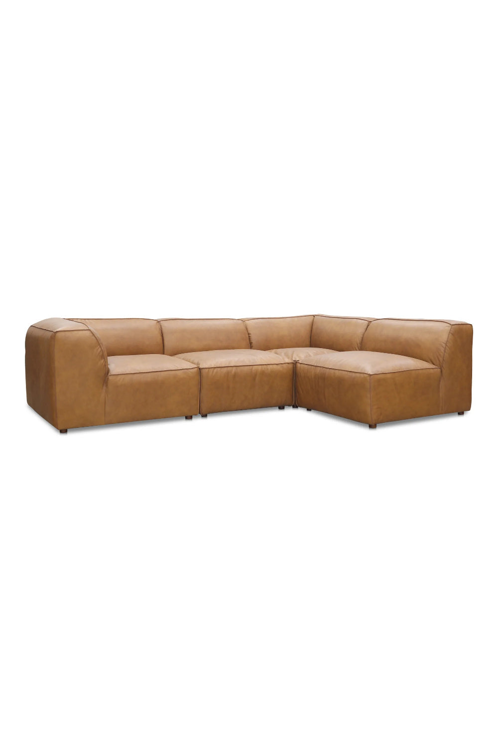 Modern European furniture - Top-Grain Leather Sectional Sofa - www.oroa.com