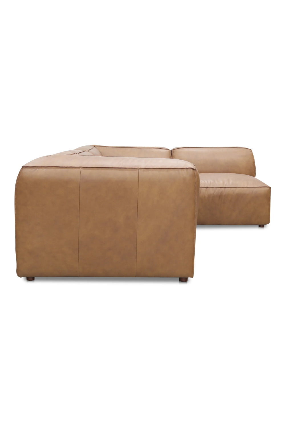 Modern European furniture - Top-Grain Leather Sectional Sofa - www.oroa.com