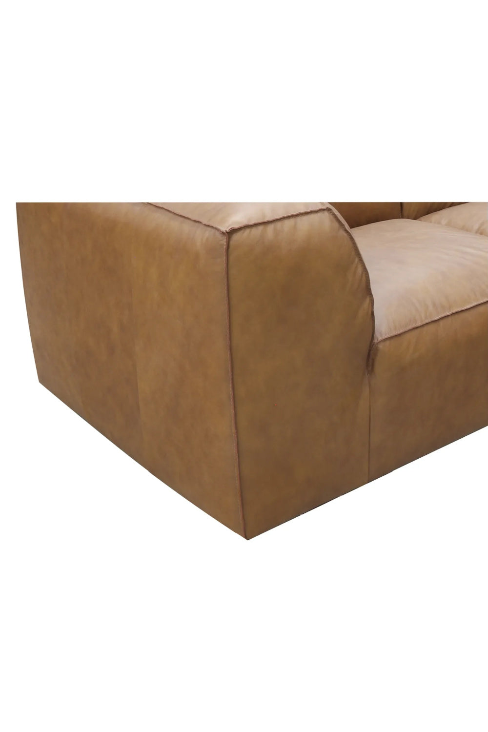 Modern European furniture - Top-Grain Leather Sectional Sofa - www.oroa.com