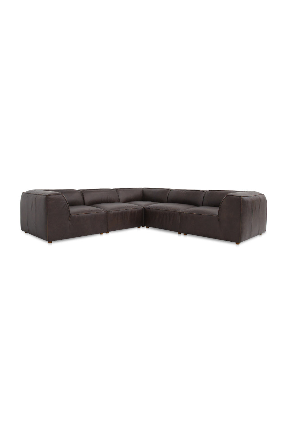 Modern European furniture - L-Shaped Leather Sectional Sofa - www.oroa.com