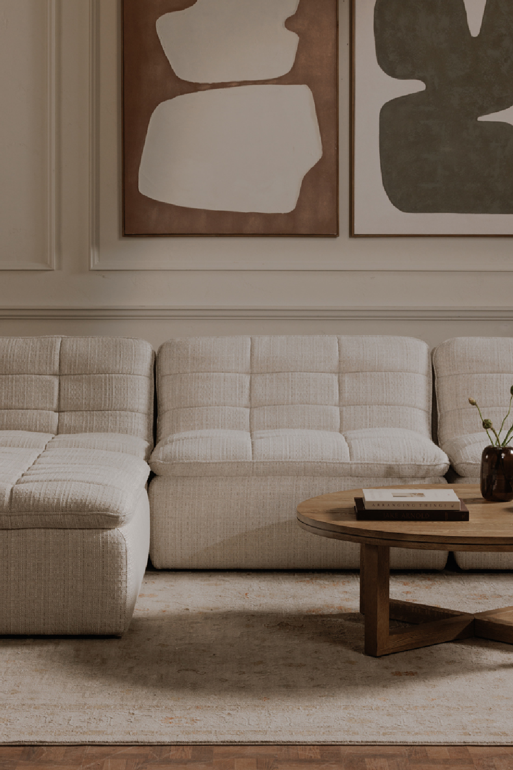 Grid Channeled Lounge Chair | Novi Living Lino | Oroa.com