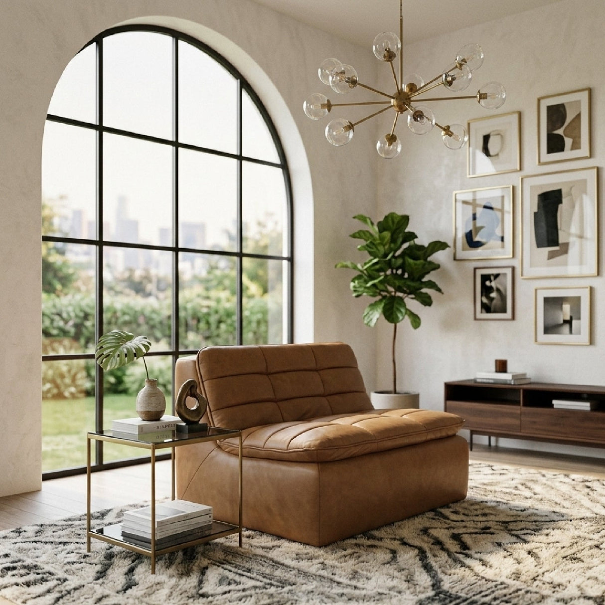 Modern European furniture - Grid Channeled Lounge Chair - www.oroa.com