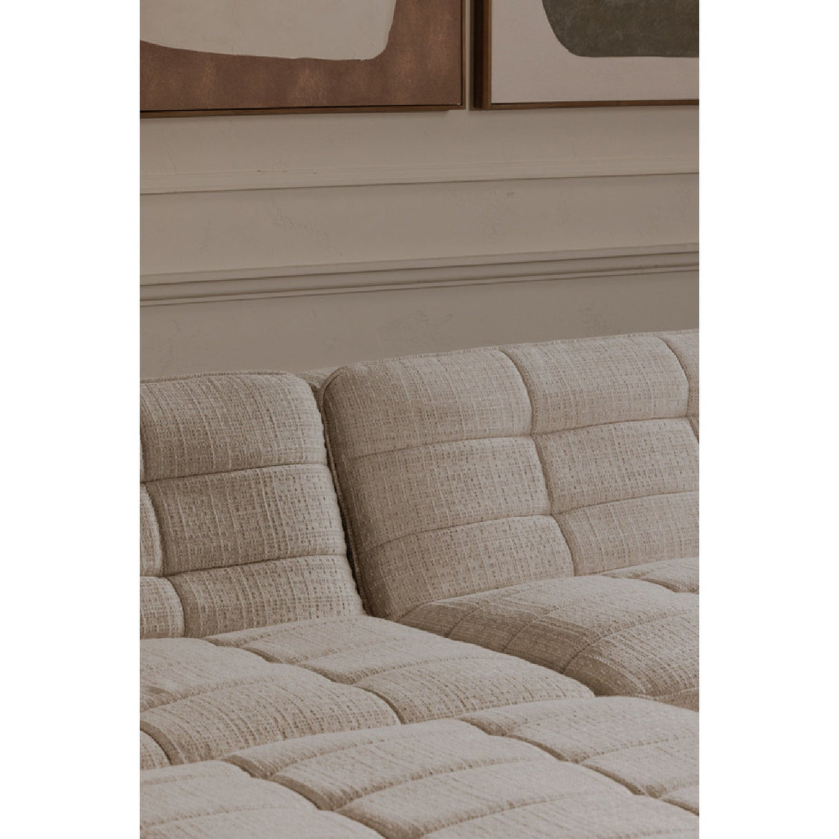 Modern European furniture - Grid Channeled Ottoman - www.oroa.com