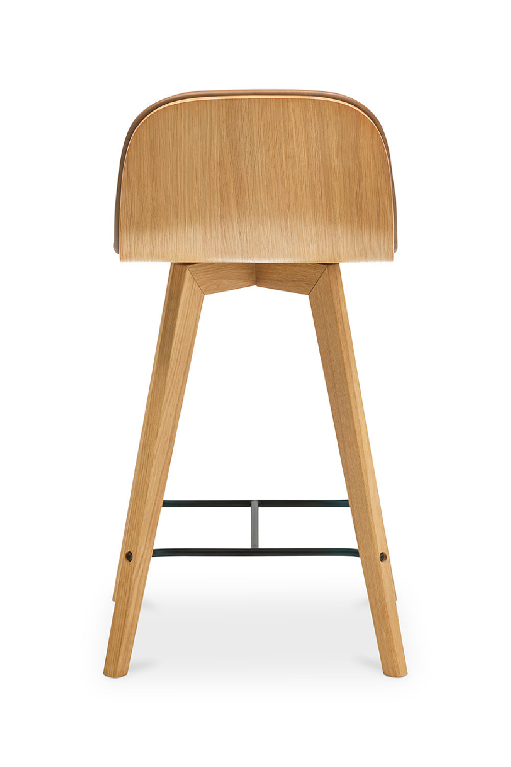 Modern European furniture - Tan Leather Counter Stool - www.oroa.com