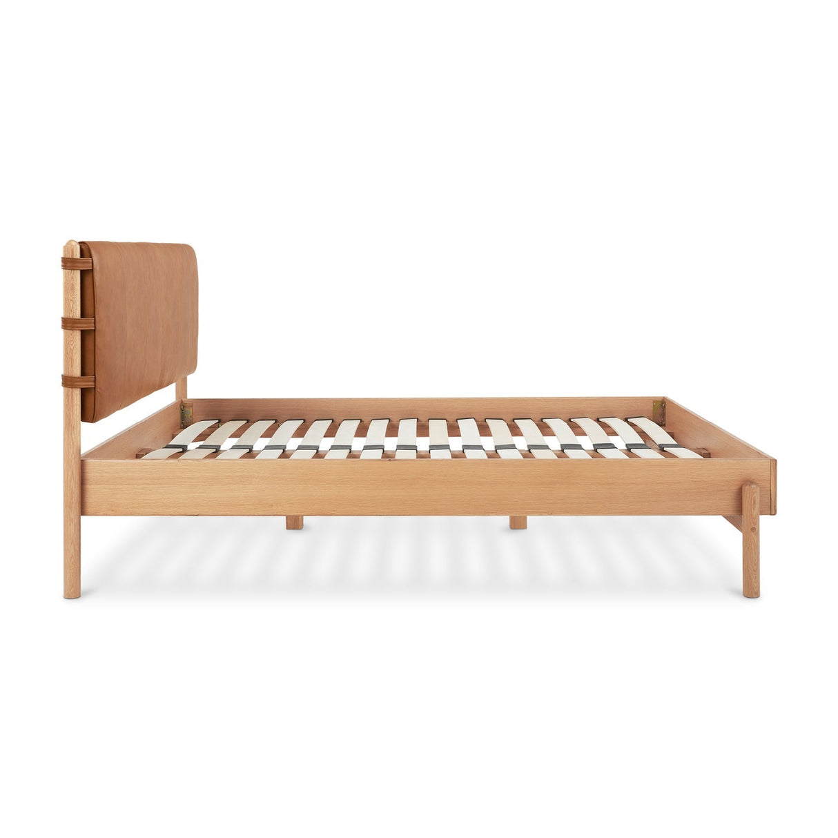 Modern European furniture - Brown Leather Bed - www.oroa.com