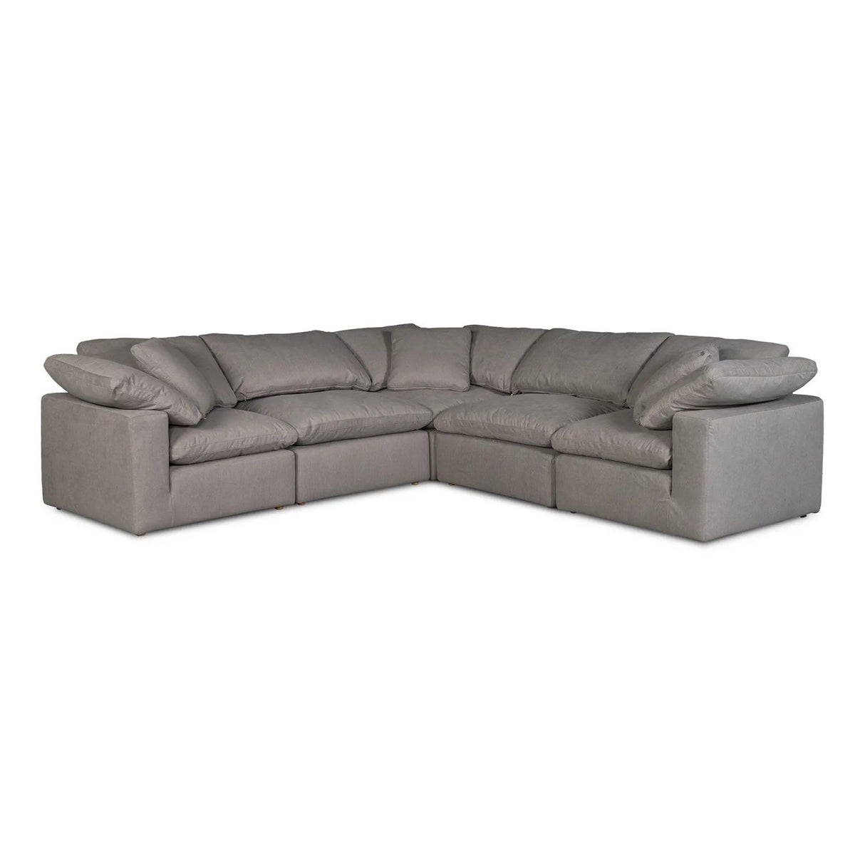 Modern European furniture - Fabric L-Shaped Modular Sofa - www.oroa.com