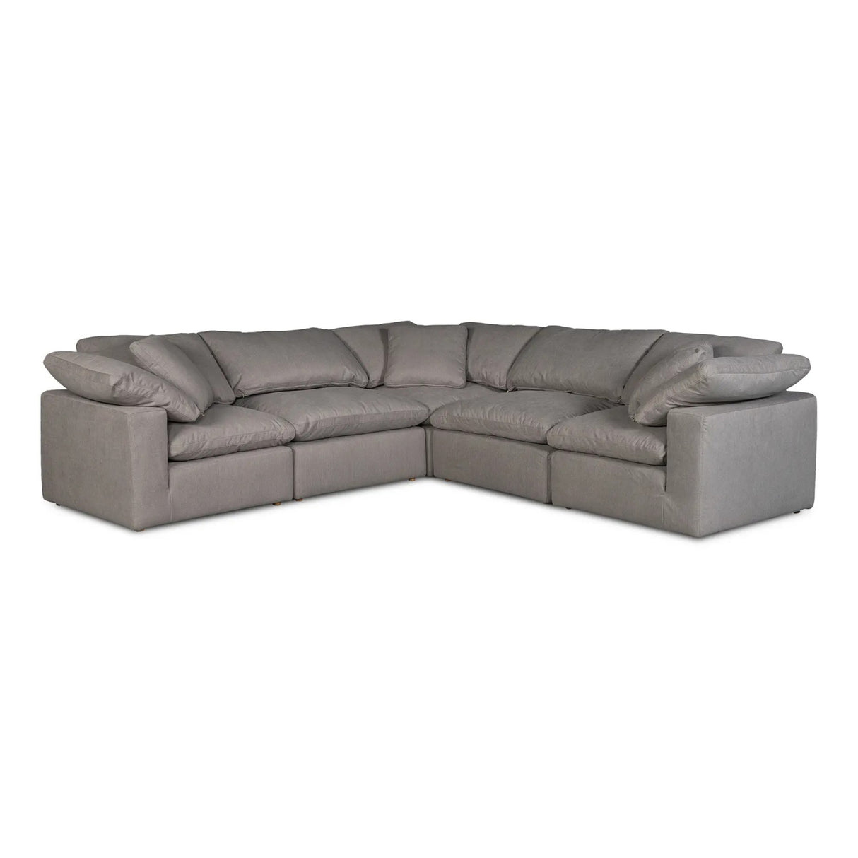 Fabric L-Shaped Modular Sofa | Novi Living Clay | Oroa.com