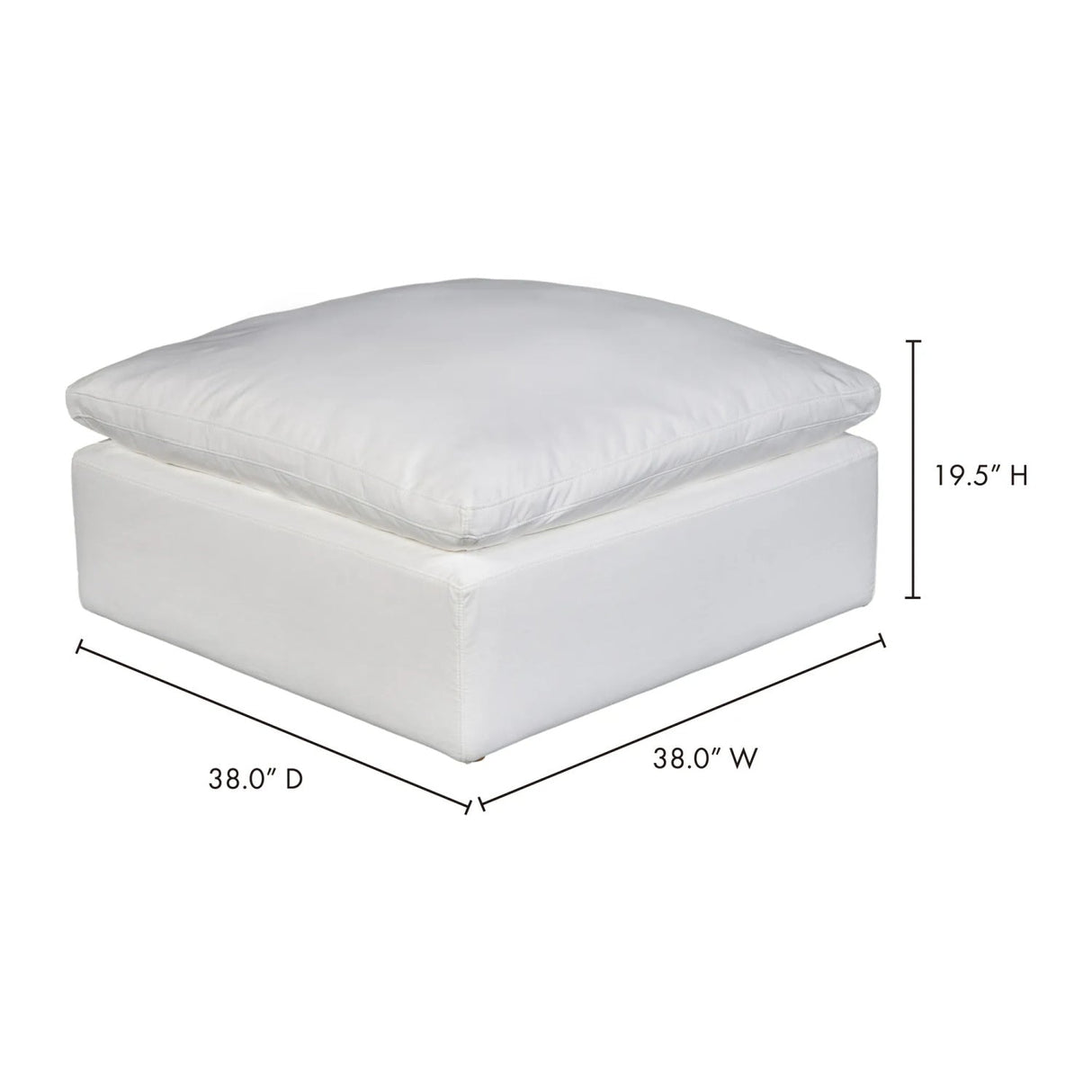 Modern European furniture - Square Modern Classic Ottoman - www.oroa.com