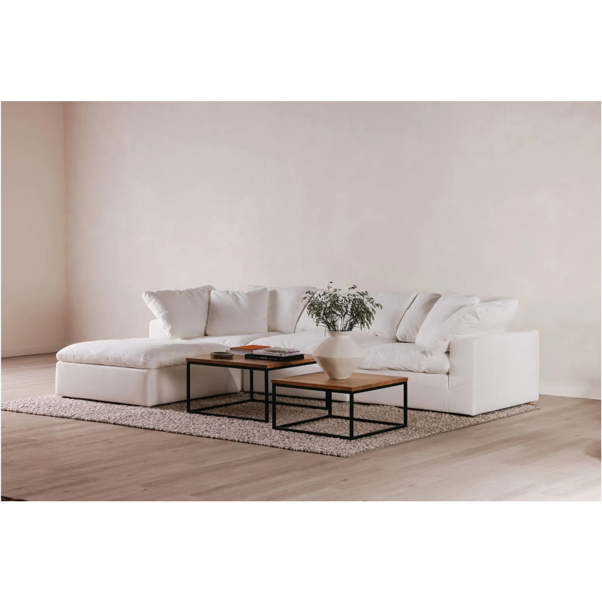 Square Modern Classic Ottoman | Novi Living Terra | Oroa.com