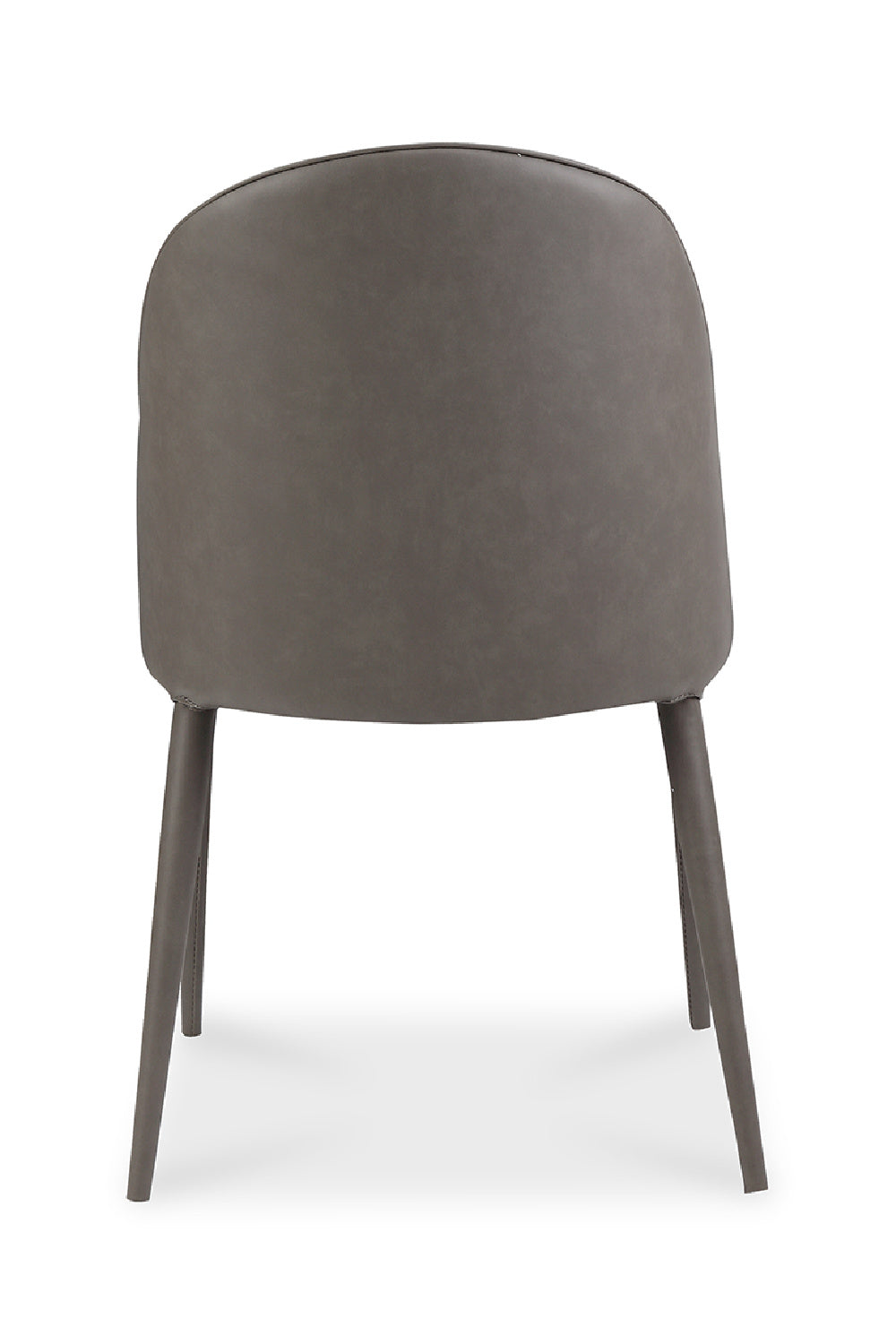 Modern European furniture - Gray Vegan Leather Dining Chairs (2) - www.oroa.com