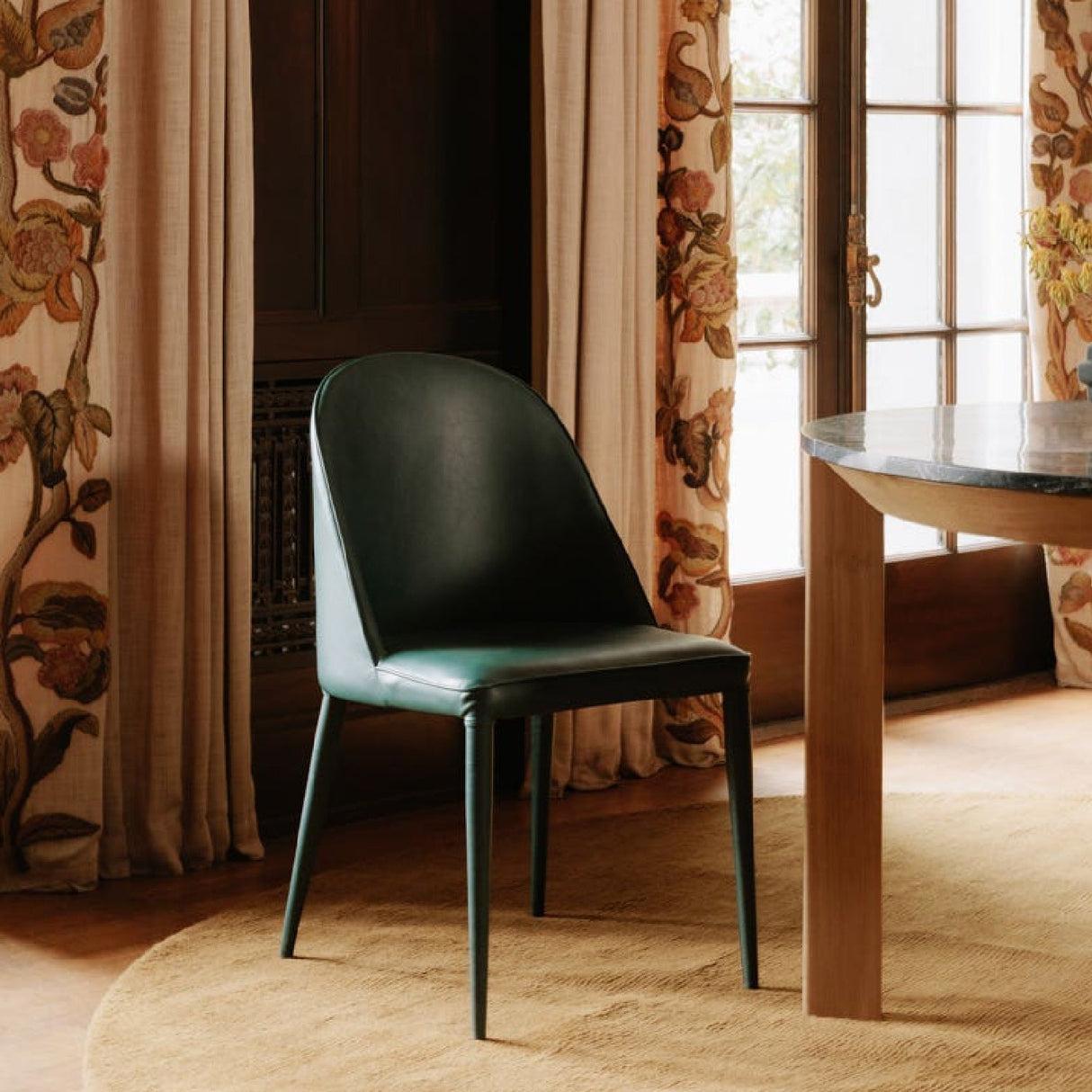 Modern European furniture - Vegan Leather Dining Chairs (2) - www.oroa.com