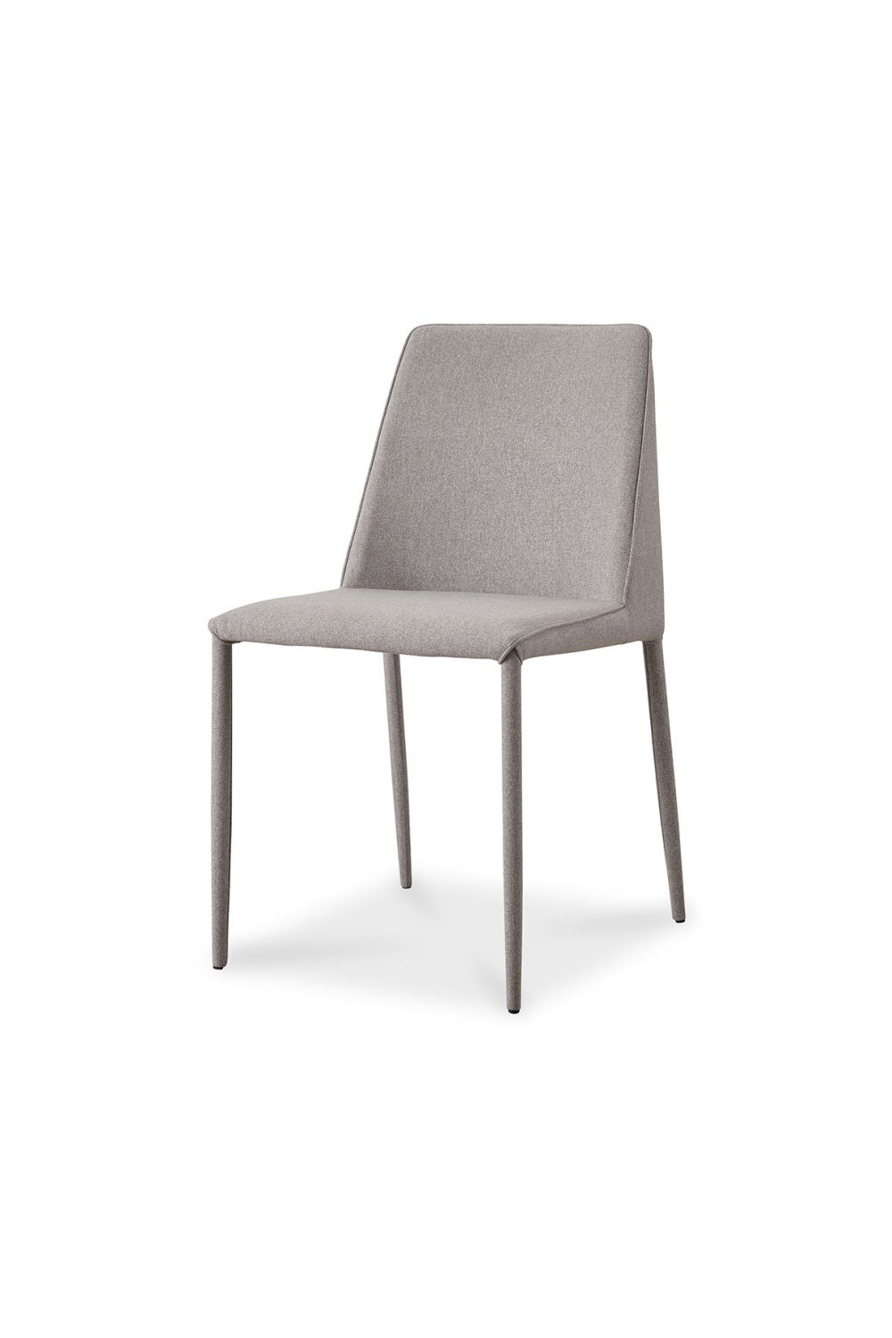 Modern European furniture - Gray Fabric Dining Chairs (2) - www.oroa.com | Oroa.com