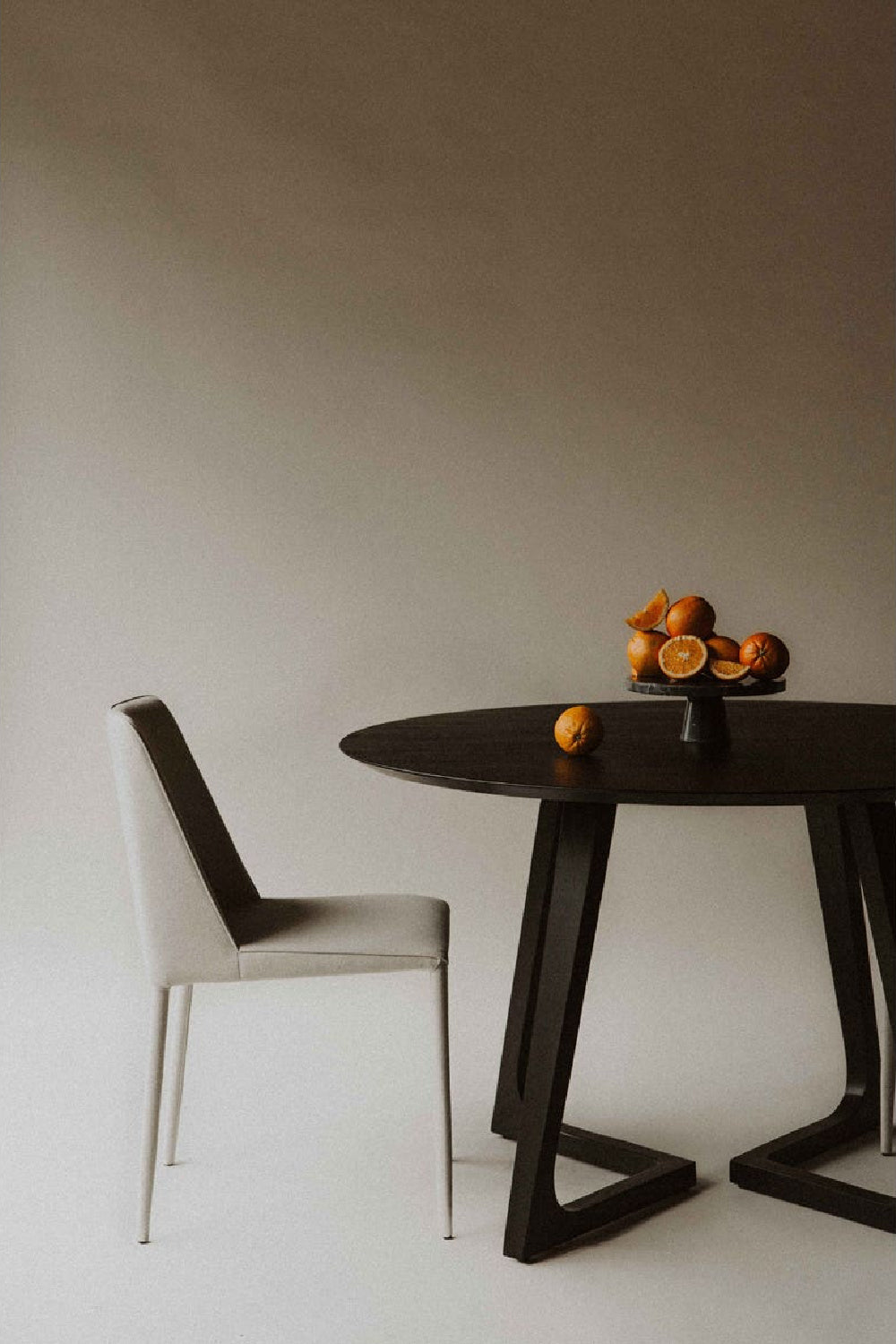 Modern European furniture - Gray Fabric Dining Chairs (2) - www.oroa.com | Oroa.com