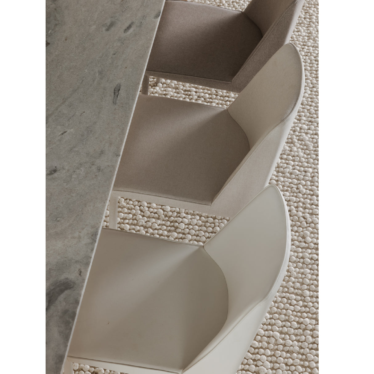 Minimalist Vegan Leather Dining Chairs (2) | Novi Living Nora | Oroa.com